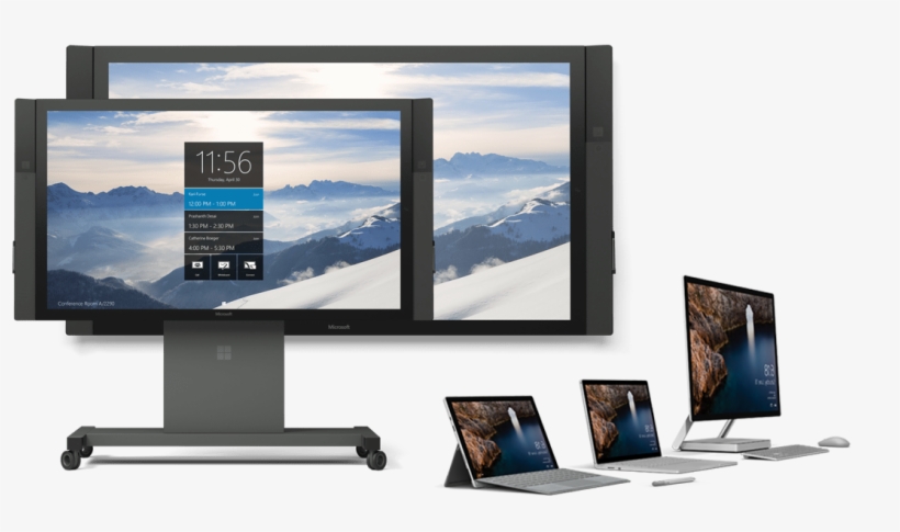 Microsoft Surface Family - Microsoft Rolling Stand For 84" Surface Hub Whiteboard, transparent png