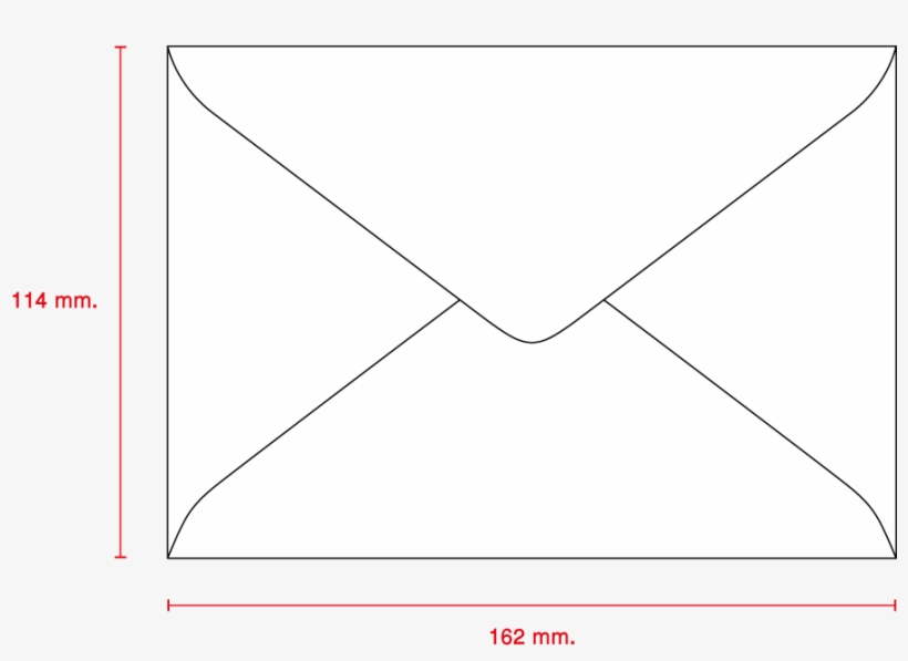 White Post-standard Envelope C6/125 - ขนาด ซอง จดหมาย ราชการ, transparent png