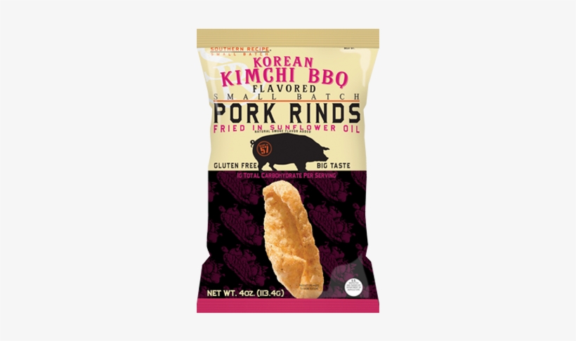 Korean Kimchi Bbq Pork Rinds From Southern Recipe Small - Korean Bbq Pork Rinds, transparent png