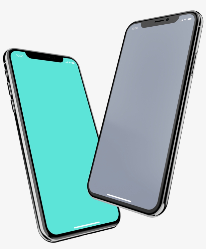 Free Iphone X Mockup Pack In Two Colors - Iphone X Mockup Free, transparent png