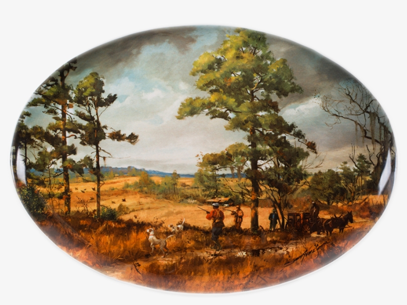 Brett Smith Sporting Art Quail Country Platter, transparent png