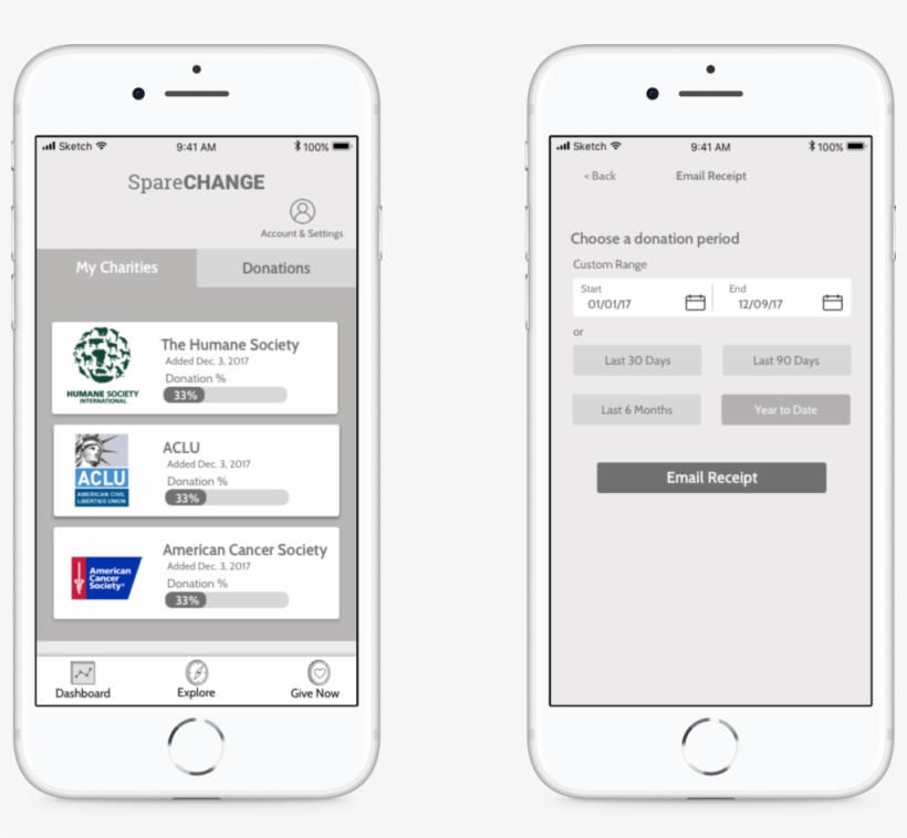 Final Wireframes Sparechange - Motivity Solutions, Inc., transparent png