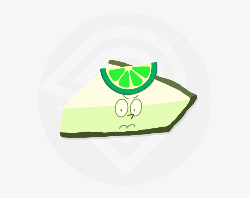 Key Lime Pie Green - Peridot Is A Angry Little Slice Of Pie, transparent png