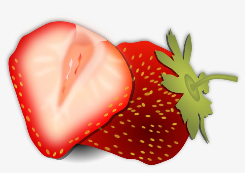 Slice Fruit Strawberry Download - Sliced Fruit Clipart, transparent png