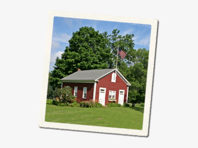 The North School, A One Room Schoolhouse Built In 1865 - Little Red School House, transparent png