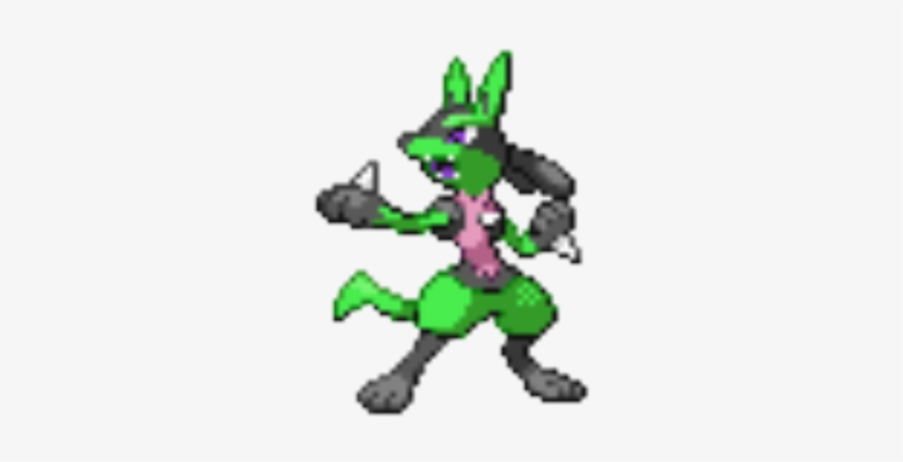 Radioactive Lucario - Lucario Pixel Art Minecraft, transparent png