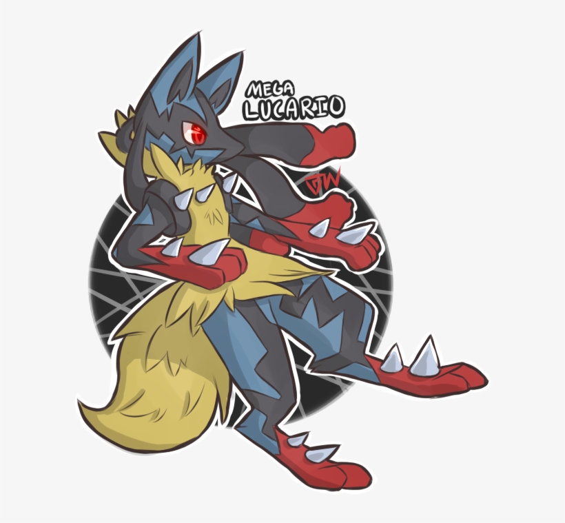 Mega Lucario - Cartoon, transparent png
