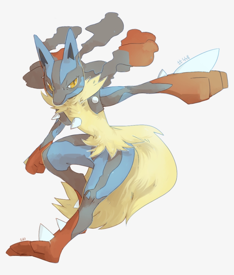 [day 30] Mega Lucario By Pinkgermy On Deviantart - Lucario, transparent png