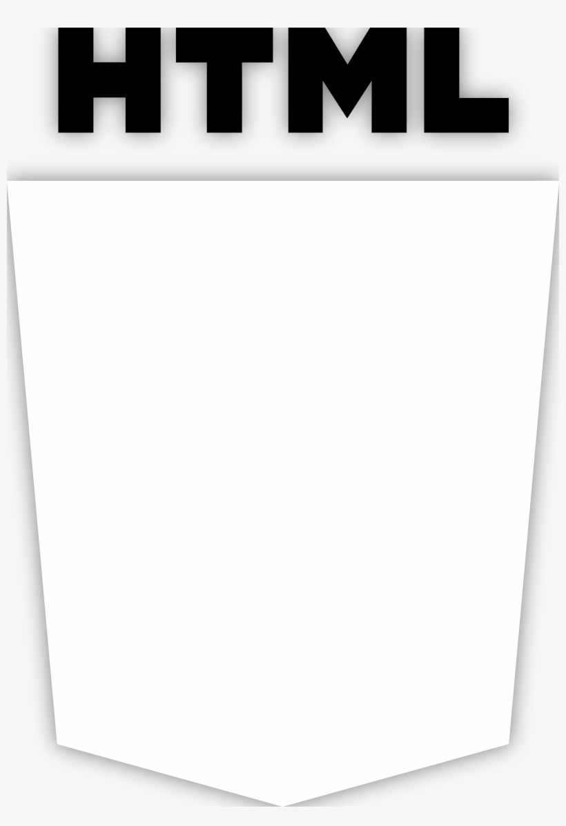 Html5 Logo Black And White - Html 5 - 2400x3388 PNG Download - PNGkit