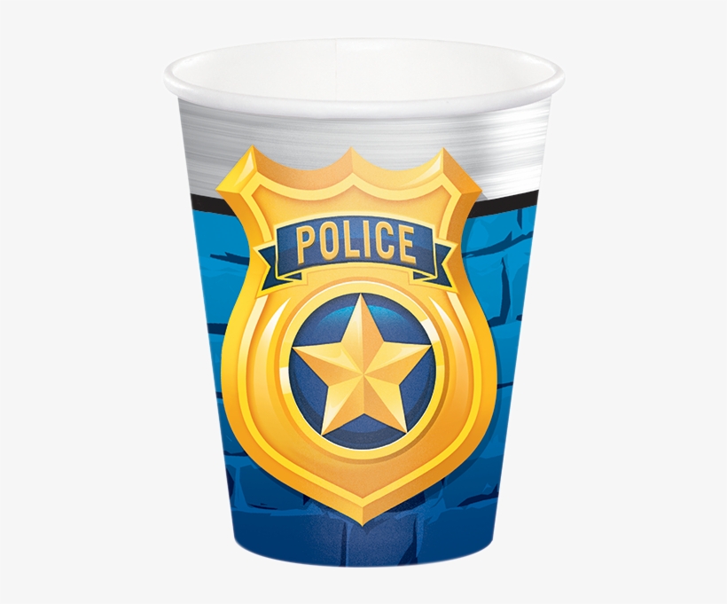 Police Party 9 Oz - Geburtstagsdeko Polizei Für 8 Jungs Teller Becher Serv..., transparent png