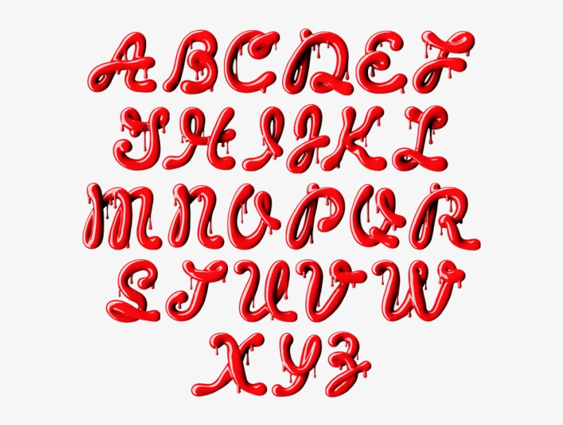 Polish Designs Like Nails With Red Font - Nail Polish Font, transparent png