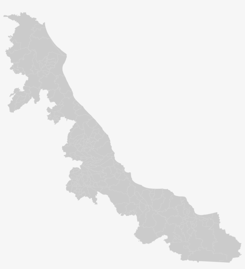 Blank Map Of Veracruz - Veracruz Vector Png, transparent png