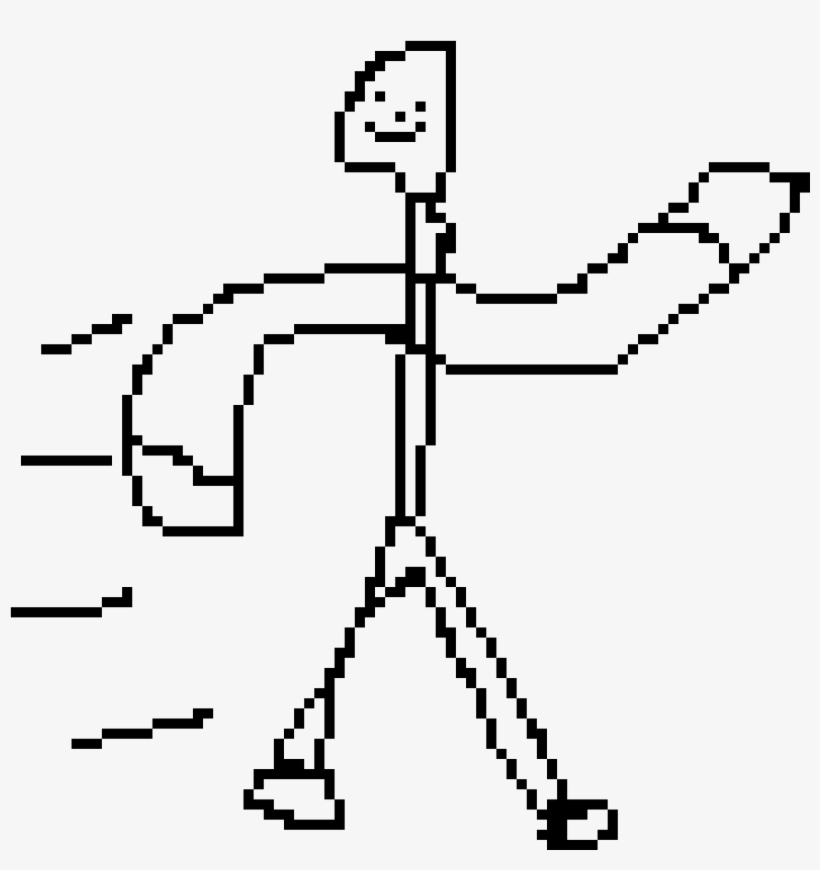 Ultra Fast Running Guy - Line Art, transparent png