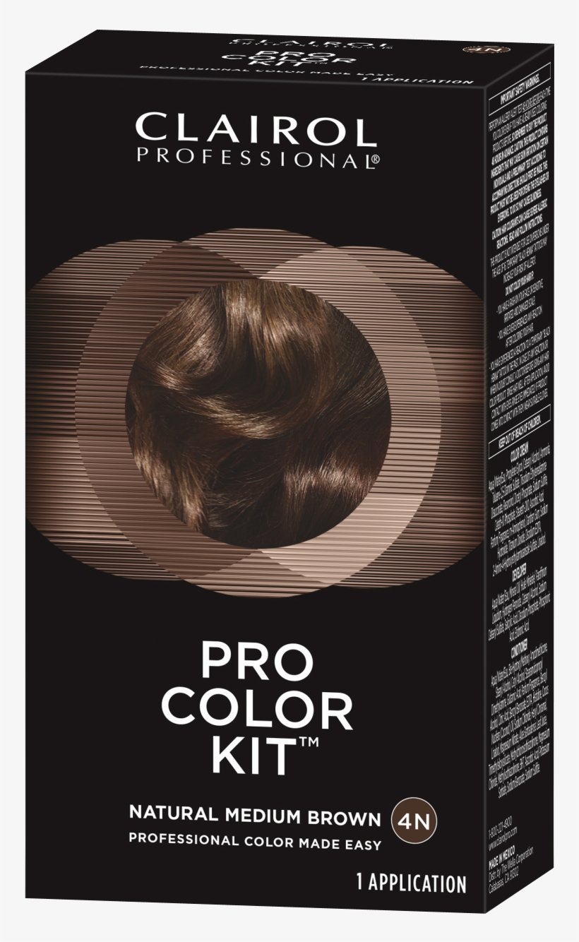 Natural Medium Brown 4n- Pro Color Kit By Clairol Professional - Clairol Pro Color Kit, transparent png