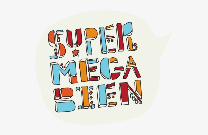 Super Mega Bien Logo - Supermegabien, transparent png