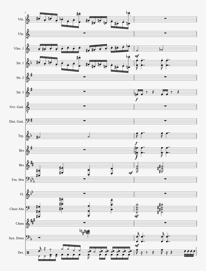 Champion Battle Blue Sheet Music Composed By Junichi - Saxophone, transparent png
