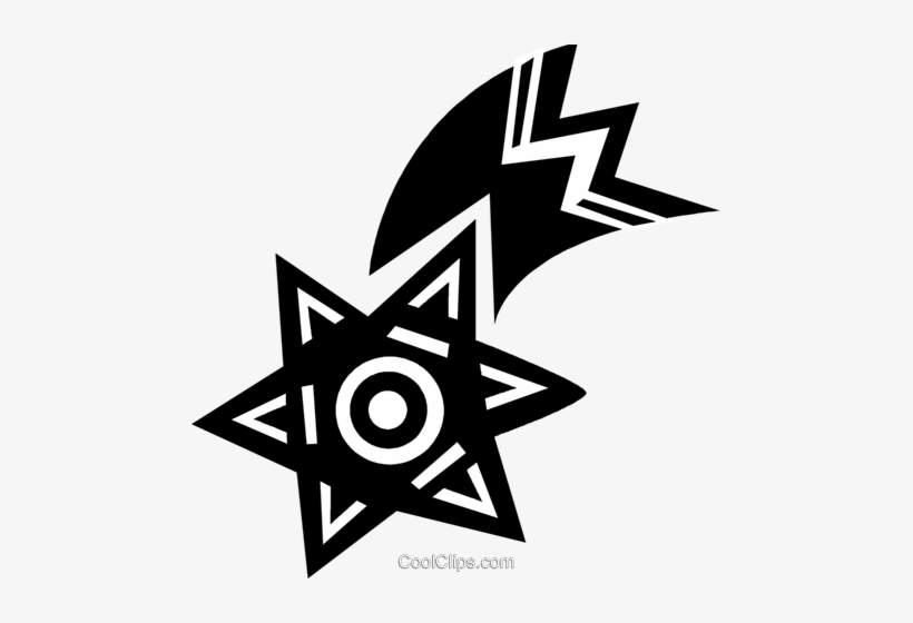 Shooting Star Royalty Free Vector Clip Art Illustration - Circle, transparent png
