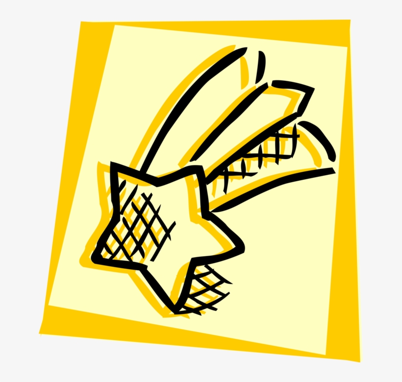 Vector Illustration Of Shooting Star Symbol Of Prosperity, transparent png
