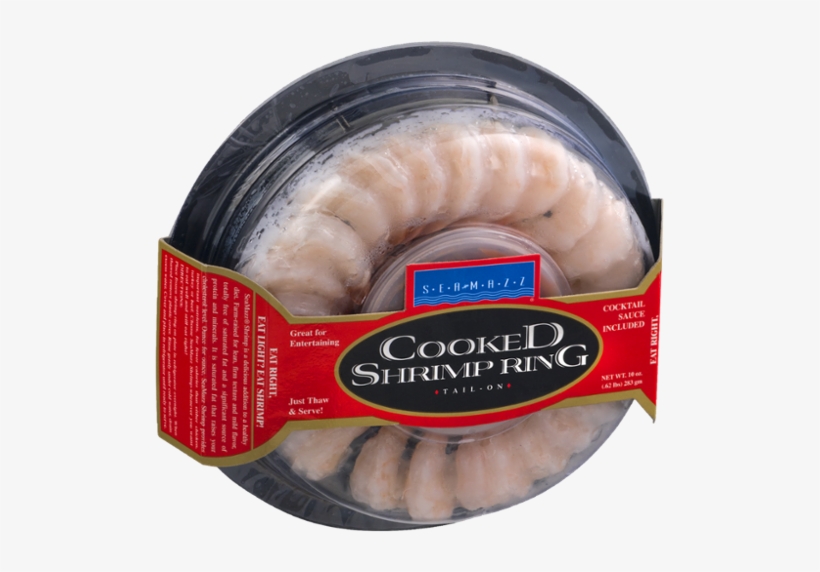 Sea Mazz Cooked Shrimp Ring With Cocktail Sauce - 10, transparent png