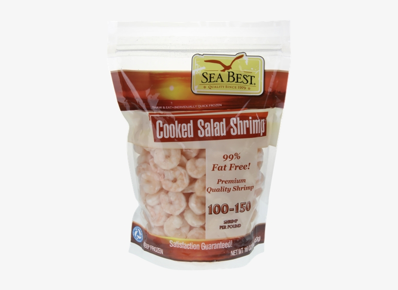 Seabest Cooked Salad Shrimp 100-150 Count - Sea Best Shrimp, Cooked - 10 Oz, transparent png