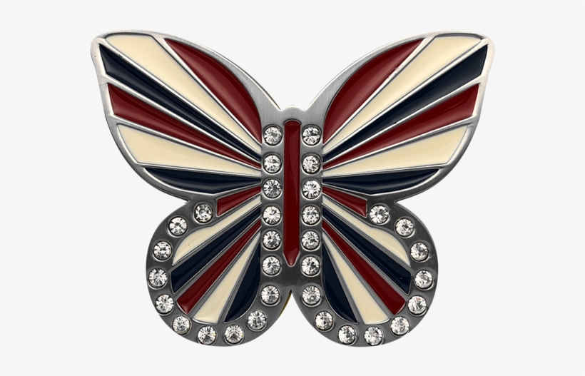 Union Jack Butterfly Buckle - Polyommatus, transparent png
