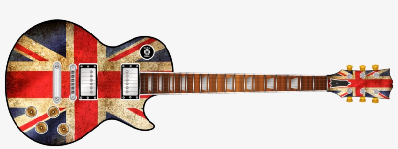 Union Jack Flag Guitar Wrap Skin - Union Jack Bass Guitar, transparent png