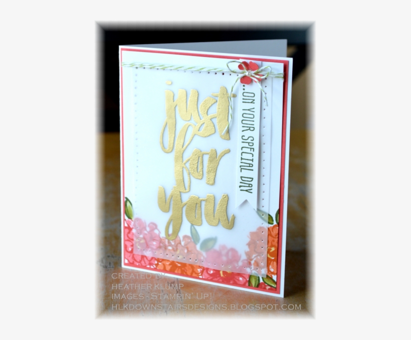 Just For You By Heather Klump, Sharing Another Sale - Stampin' Up Inc., transparent png