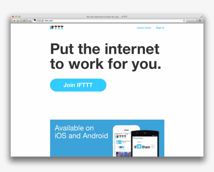 First, Go To Ifttt - Ifttt, transparent png