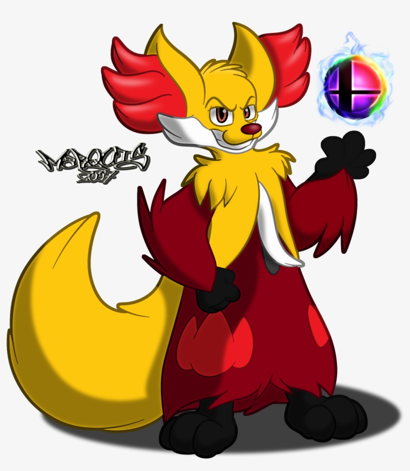Delphox Blaze Into Battle - Delphox, transparent png