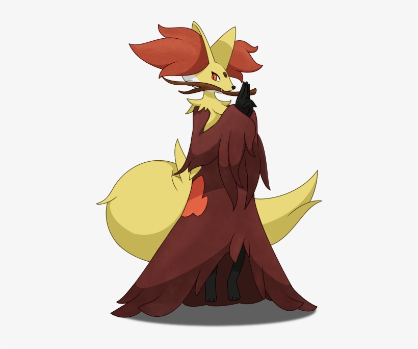 Delphox - Male And Female Delphox, transparent png