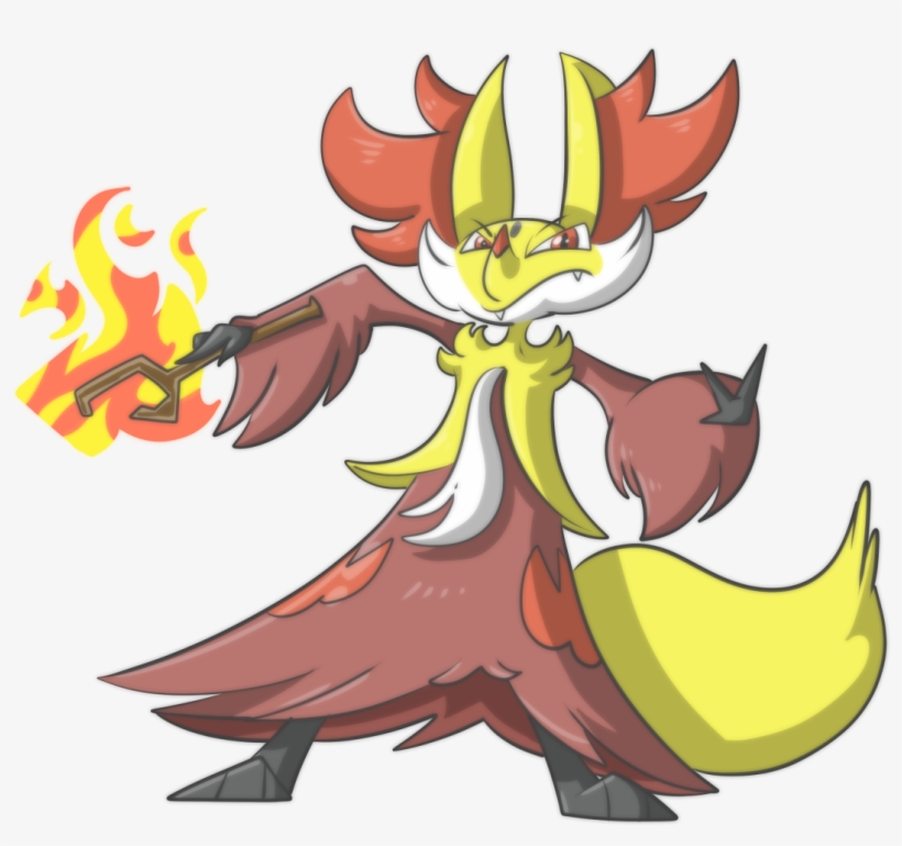 Delphox, transparent png