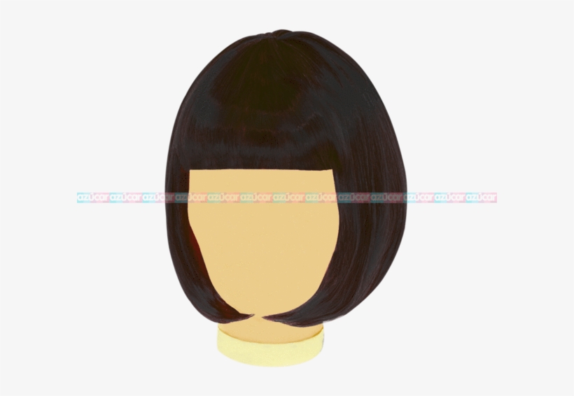 Granmark Peluca Bob Negro 3/1 - Makeup Mirror, transparent png