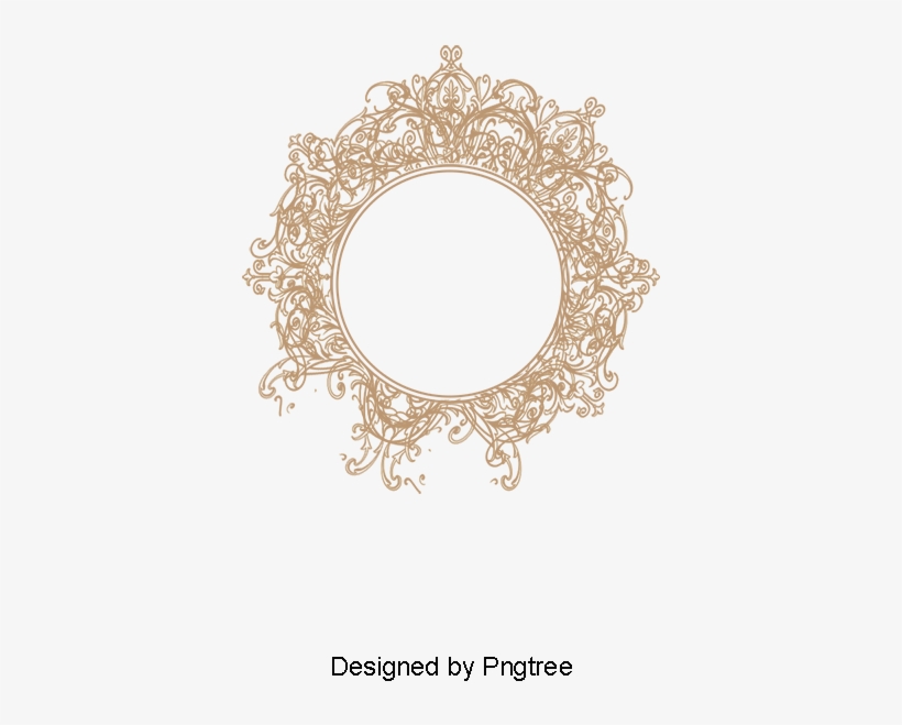 Estilo Europeu De Uma Moldura Circular - Psd, transparent png