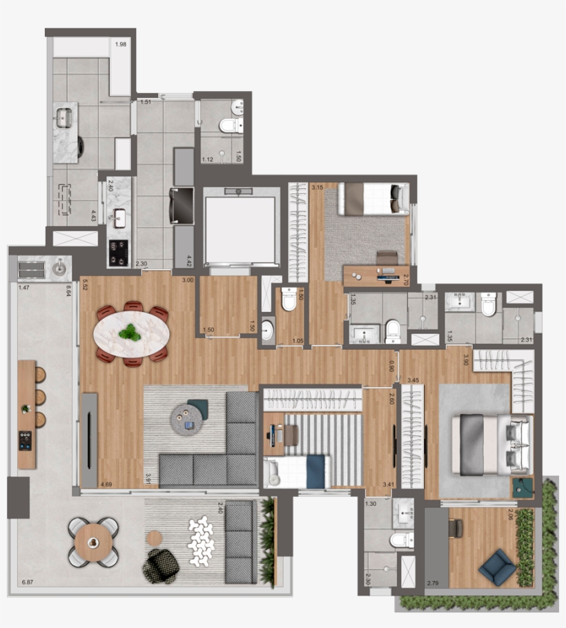 Planta 147-3d - Mourato 111 Plantas Especiais, transparent png