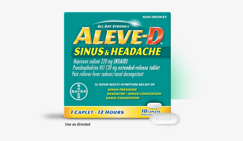 Sinus Pressure And Sinus Headache Pain Relief With - Aleve Aleve All Day Strong Pain Reliever, transparent png