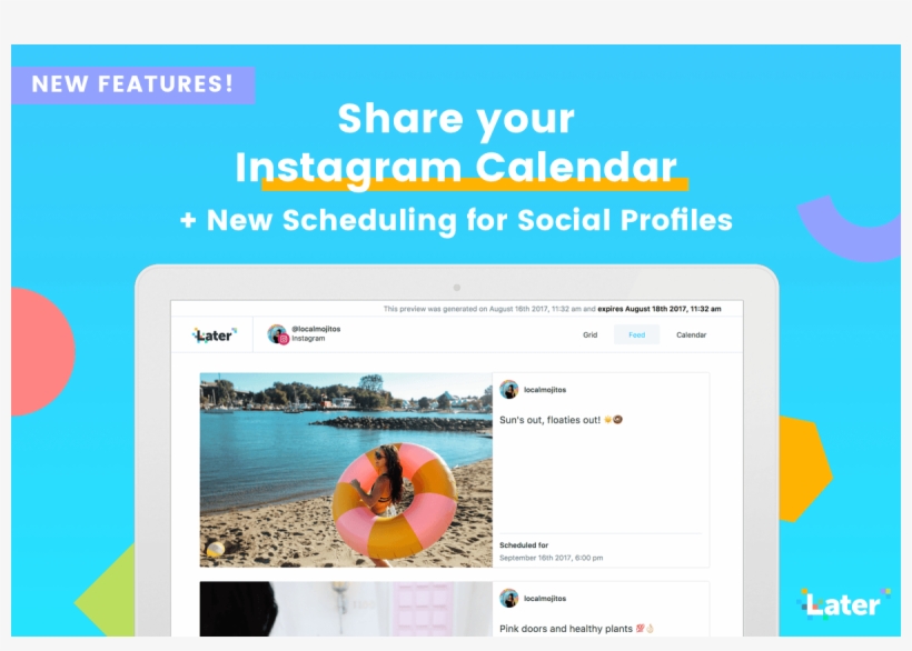 Share Your Instagram Calendar And Say Goodbye To Spreadsheets - Email, transparent png