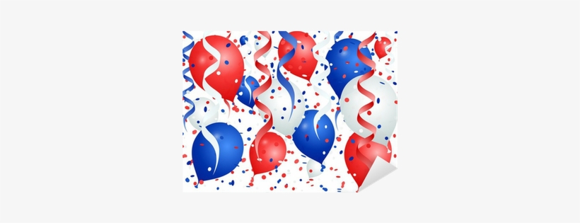 Vinilo Pixerstick Globos De Confeti Y Serpentinas • - Serpentine Streamer, transparent png