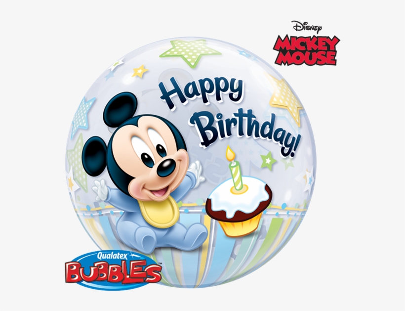 Inicio - Baby Mickey Mouse 1st Birthday Balloons, transparent png