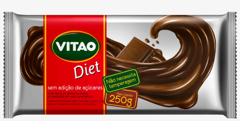 Chocolate Zero Adição De Açúcares Cobertura - Vitao, transparent png