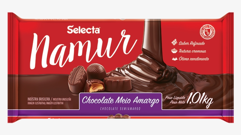 Chocolate Meio Amargo - Chocolate, transparent png