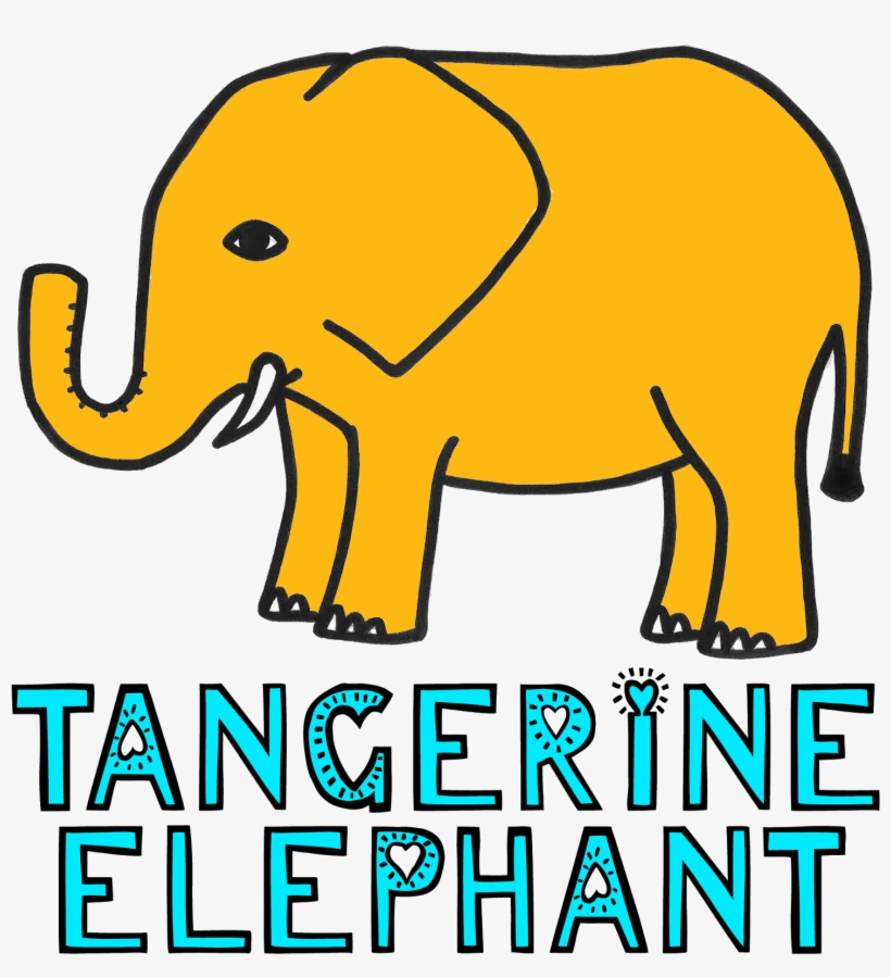 Cool, Cute Creations - Tangerine Elephant, transparent png