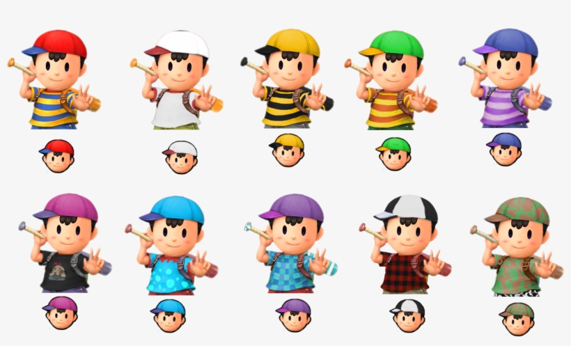 Nessaltcostumes1 - Ness Smash 5, transparent png