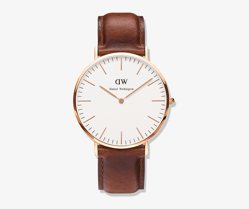 Daniel Wellington Watch Brown, transparent png