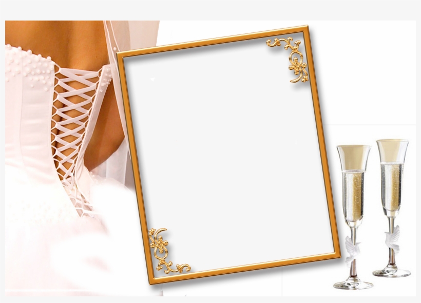 03 Molduras Flores De Casamento Em Png - Khung Anh Cuoi, transparent png