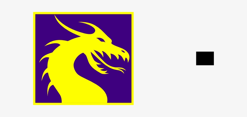 Purple And Gold Dragon Clip Art - Dragon Head In Circle, transparent png