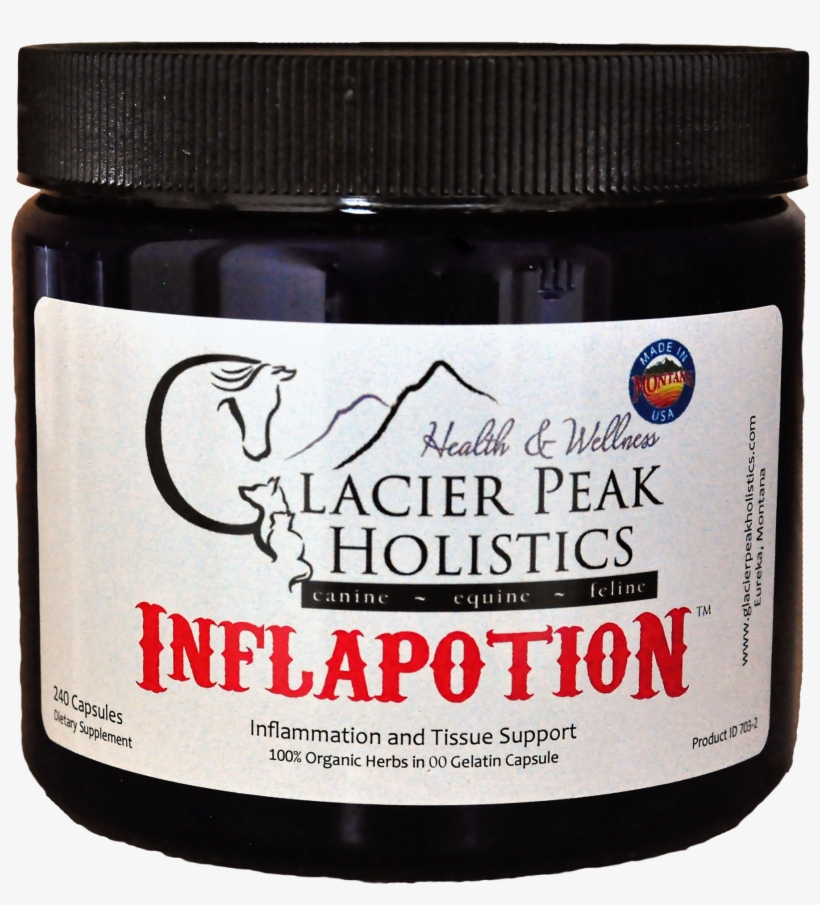 Inflapotion Capsules - Glacier Peak Holistics Inflapotion, transparent png