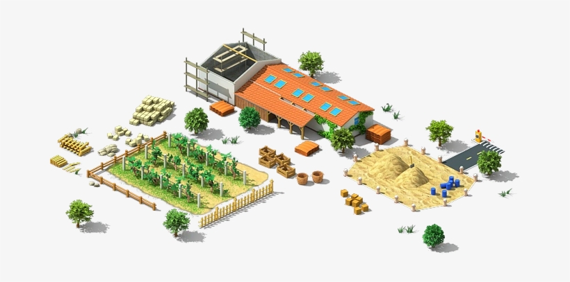Vineyard Construction - Farming Megapolis Png, transparent png