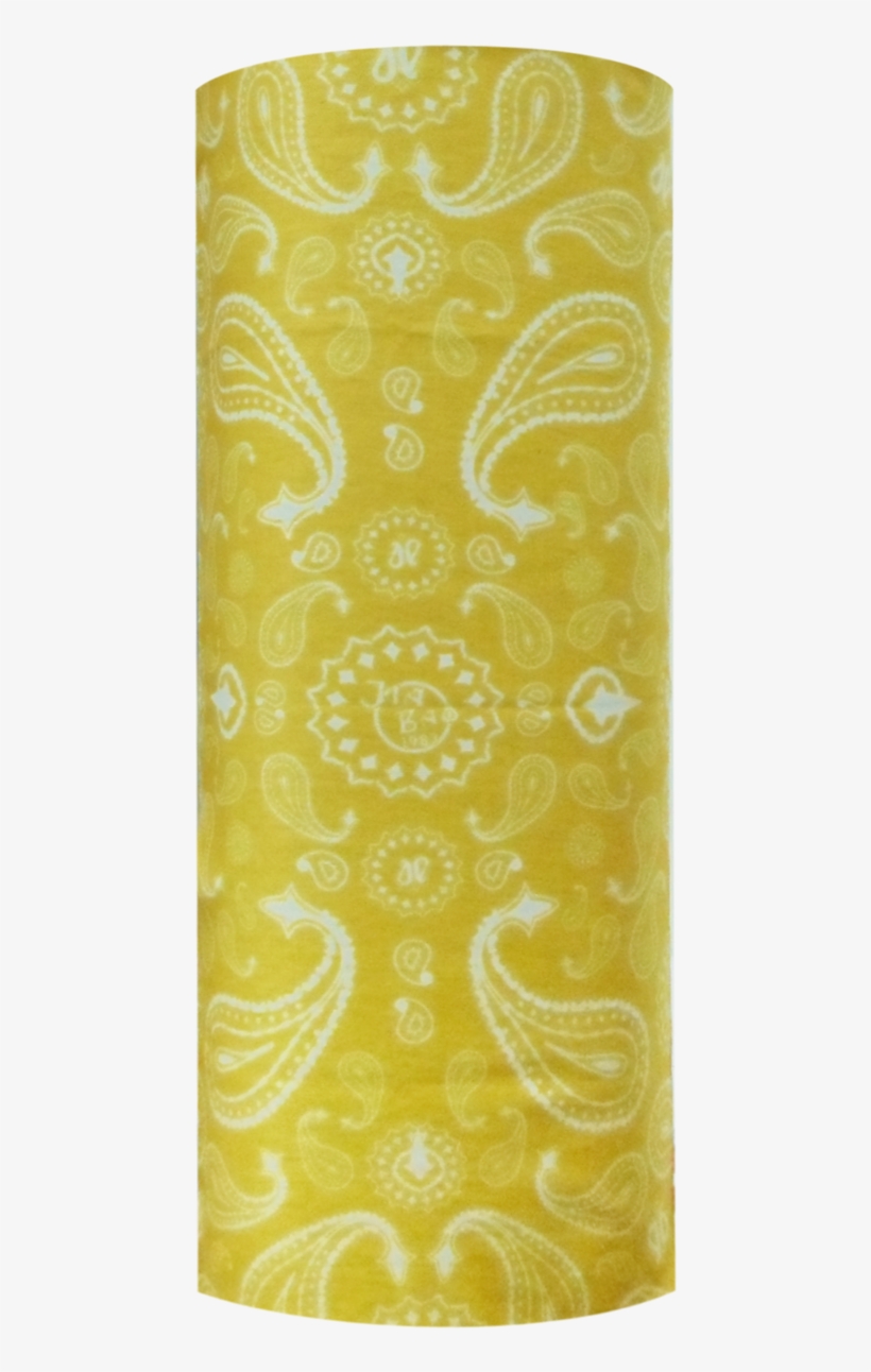 Yellow Paisley Bali Bandana - M541-560 Fashion Bufanda Tubular Hijab Camo Bandana, transparent png