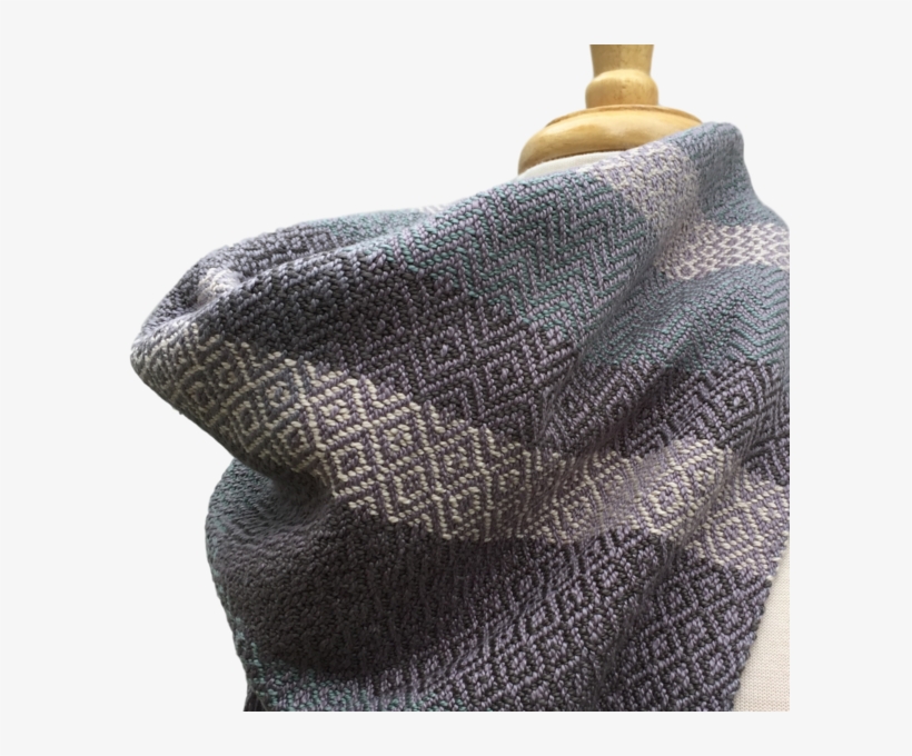 Pool, Cream And Grey Woven Bandana Scarf K - Woolen, transparent png