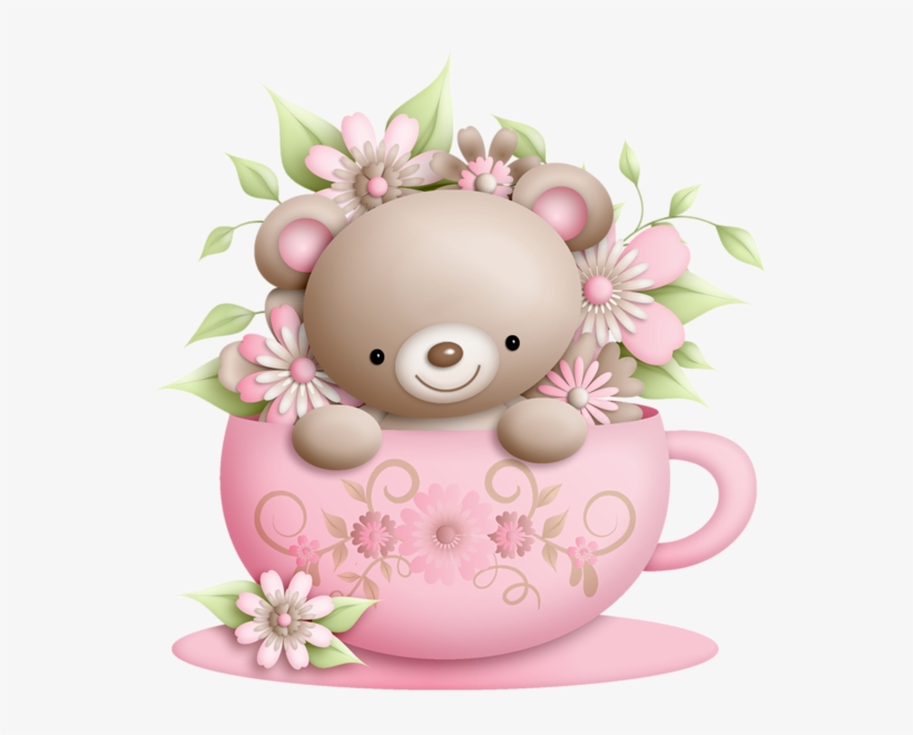 I Hope Youll Enjoy The New Additions Cup And Teddy - Cute Teddy Bear Clipart, transparent png